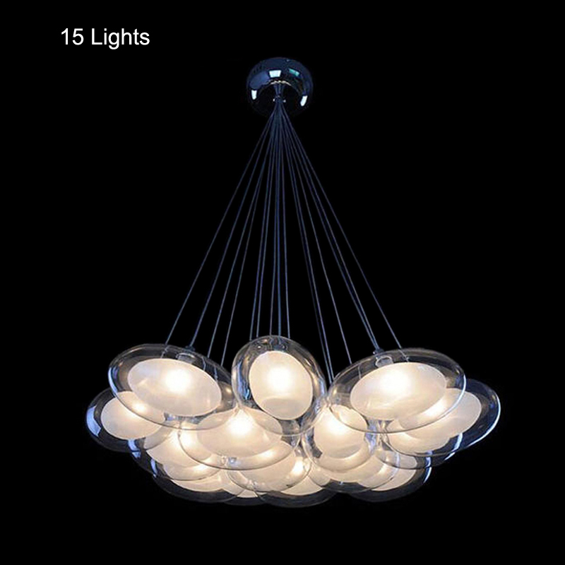 modern led pendant light led pendant lamp egg glass 90-265v clear glass led suspension lamp
