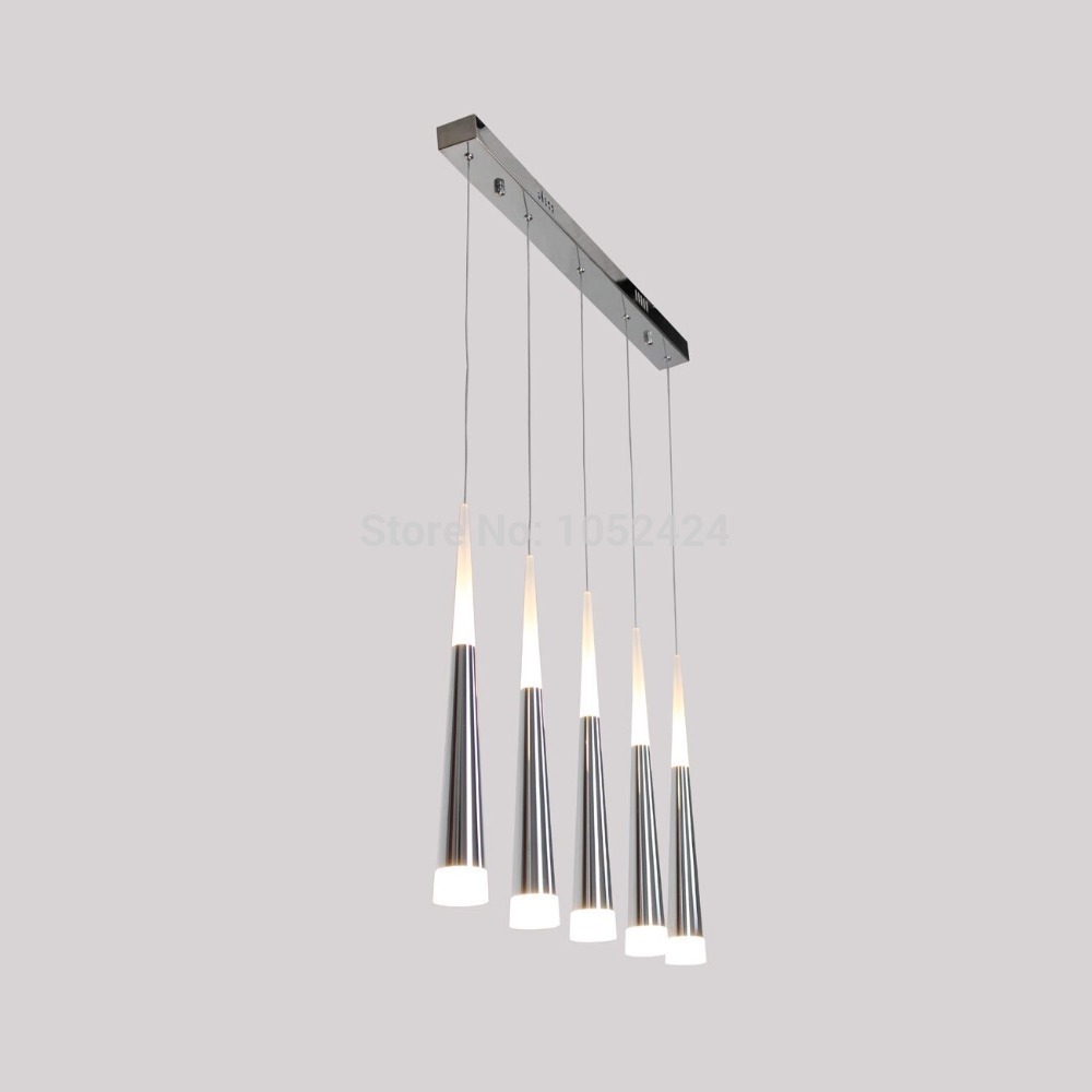 modern led pendant light long canopy dinning room light kitchen light transparent acrylic metal plating/110v-240v