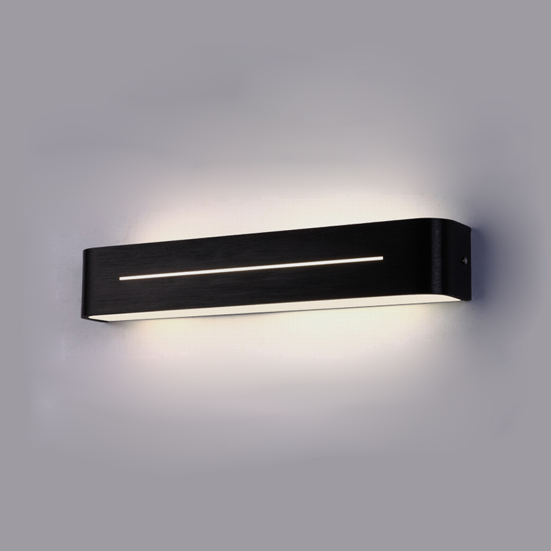 modern led wall lamps wall lights 90-265v aluminum acrylic black finish bed living room bathroom wall sconces