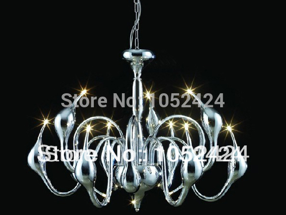 modern light 9lights swan chandelier by italian designer g4 bulb,white ,red,black ,chrome ,and gold#swan-pd06