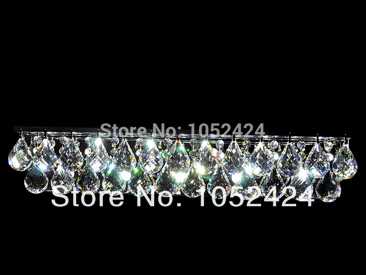 modern sconces lamp crystal led wall light 40cm length crystal wall sconces 90-265v