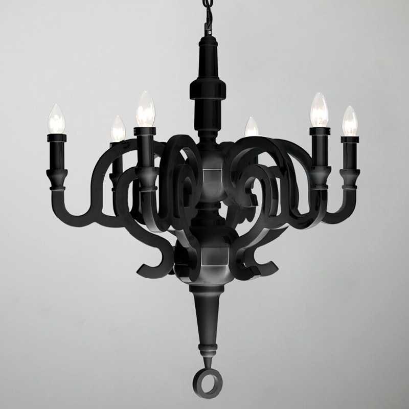 modern wood chandeliers 6 lights e14 white or black painting living chandelier light lamp lighting