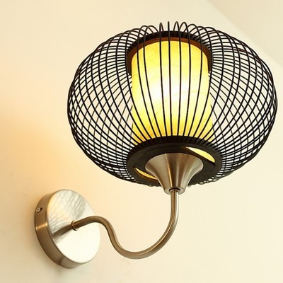 new chinese style wall mounted sconce led interior home lighting shade bamboo lamp shade bedside/study room/stair porch lamp