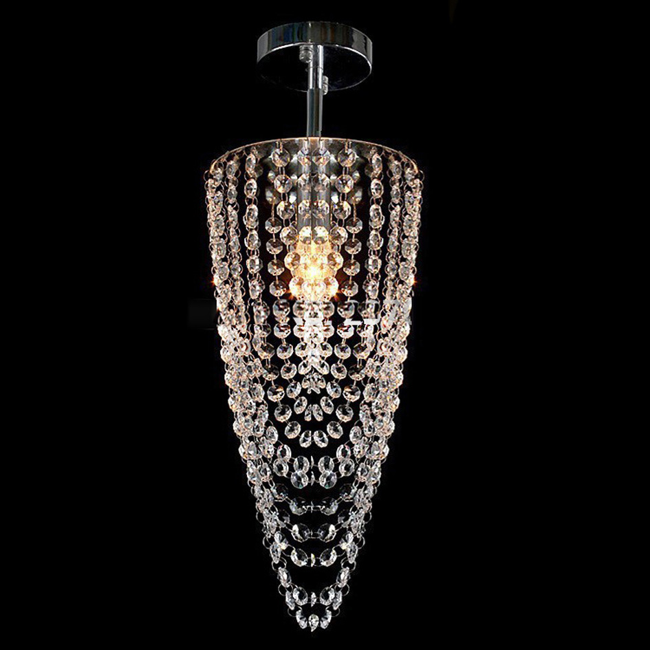 new modern mini crystal chandelier lustres de cristal living room lighting dia17*h45cm crystal corridor light