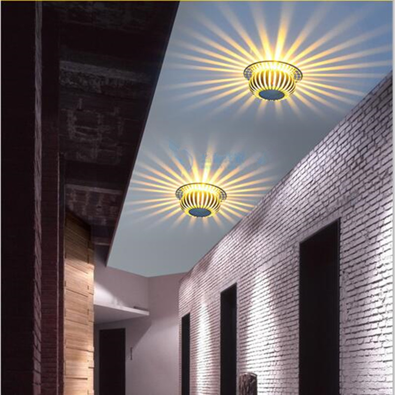 novelty ceiling lighting 90-260v 3w lantern led ceiling lamp ktv bar decoration corridor lights hallway lamp