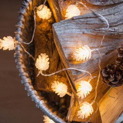 pine cone led light string for christmas tree christmas garland decoration 10m 100bulbs pisca pisca de natal 220v luci natale