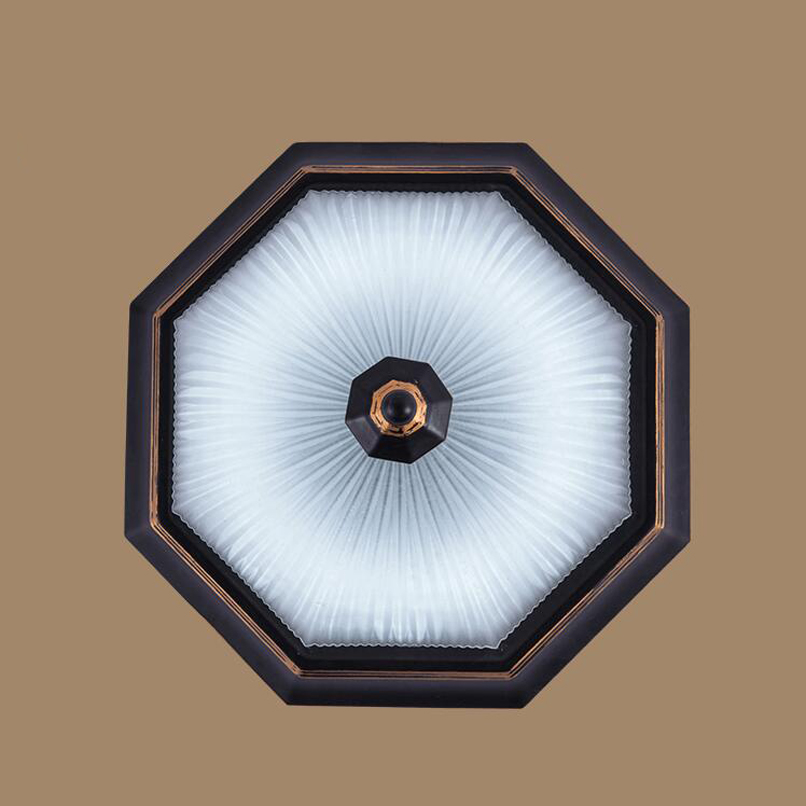 retro led ceiling light flush mount surface mounted glass metal painting for living room foryer hallway lighting