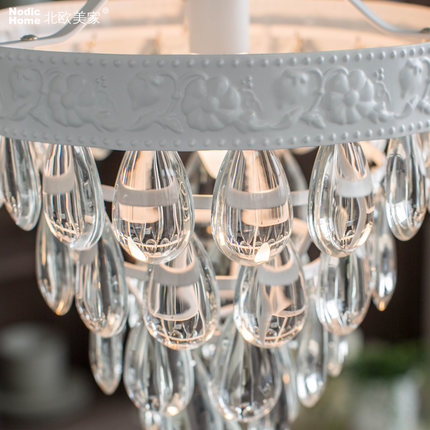 rustic lighting chandeliers lamp for home modern luxury k9 crystal d25cm led e14x1 ac 100-240v lustre moderne kitchen lamp