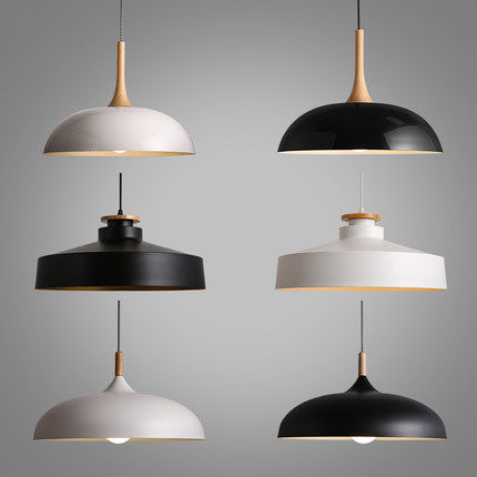 simple white paited iron shade pendant light for dinning room/bar/shop/cafe round diameter 42cm modern iron droplight led bulb
