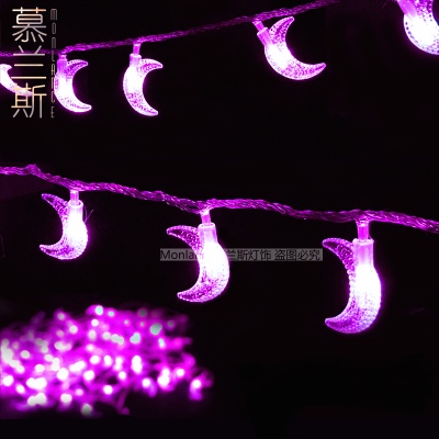 warm moon string lights led christmas tree decoration 10m led fairy party wedding christmas string 100bulbs ac220v