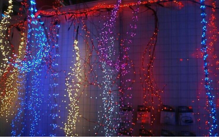 waterproof 380leds copper wire starry rattan string lights + power adapter christmas wedding patio party decorations lighting