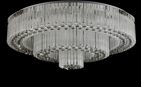 luxury modern crystal chandelier dia100*h38cm el project lighting lustre home lamp