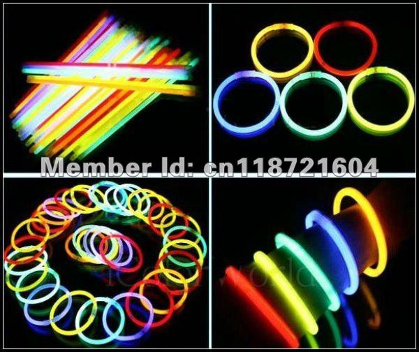 100 pcs/lot glow stick,led lightstick for holiday/party,fluorescence flash stick with cylinder box - Click Image to Close