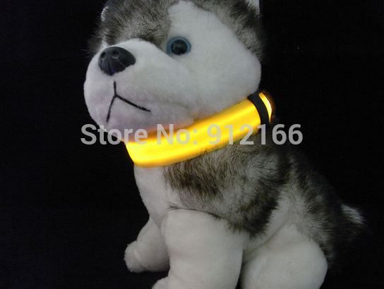 100 pieces/lot led pet collar led flashing dog collar necklace/cat collar size xs pet gift