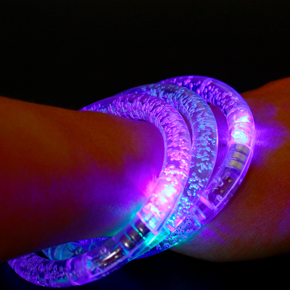 100pcs/lot led bracelet,flashing luminous bracelet,light up bracelet for bar,birthday, halloween,chiristmas , - Click Image to Close