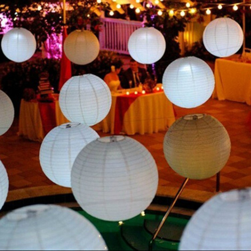 10pcs 20cm 8 inch chinese round paper lantern christmas & wedding party decoration lanterns lamp