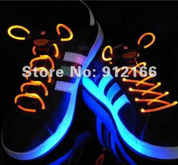12 pcs(6 pairs) led flash shoelaces light,luminous shoestring,led bootlace neon shoe string - Click Image to Close