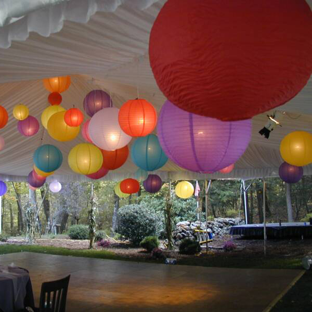 200pcs 8 inch 20 cm chinese round paper lantern for wedding & festival party decoration