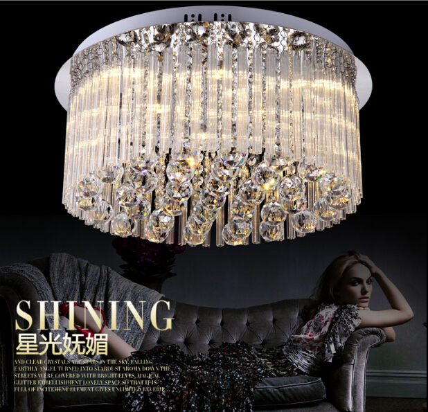2015 luxury crystal chandelier living room lamp lustres de cristal indoor lights crystal ceiling fixtures