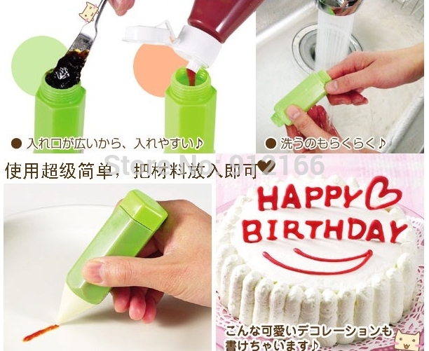 3 pcs/ lot cake decorating tool diy sushi pen baking decorating kit pen jam pen christmas gift