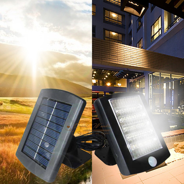 ,36led solar motion detection sensor lamp retail,solar powered infrared sensor security light,fast