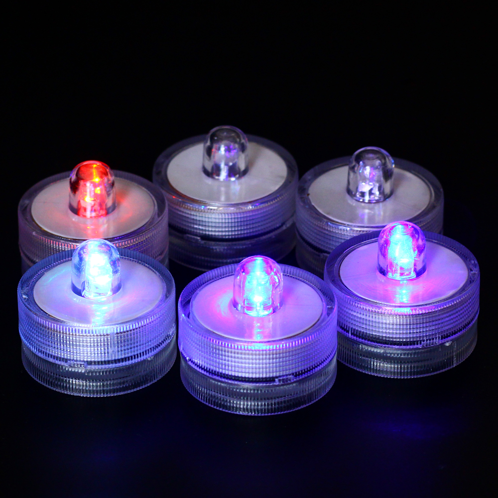 36pcs/lot waterproof led candle electronic submersible candletealight for wedding birthday party christmas decoration
