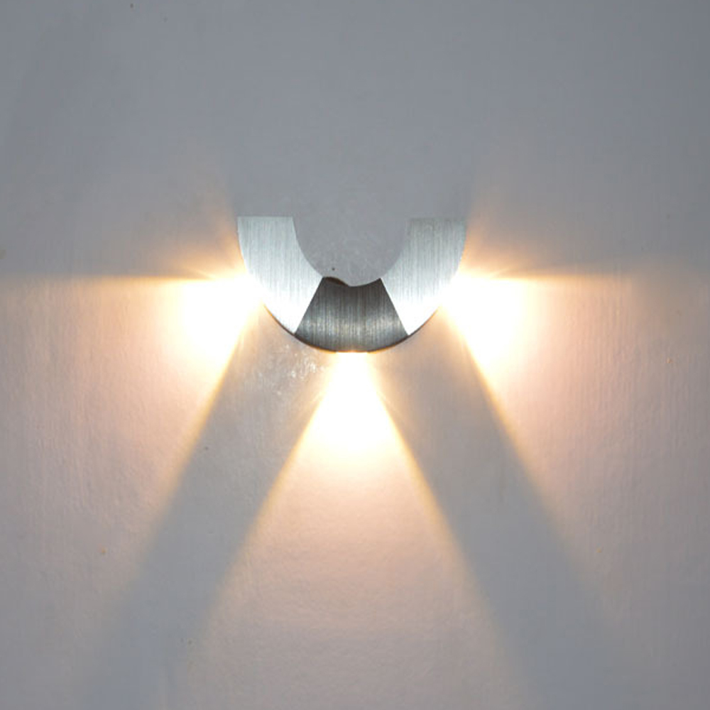 3w led wall sconce ac 90-260v modern home aluminum wall light warm white corridor bedroom aisle tv background lights