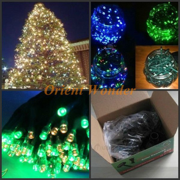 4pieces/lot solar string light for christmas decor,200 led solar powered led twinkle garden neon light - Click Image to Close