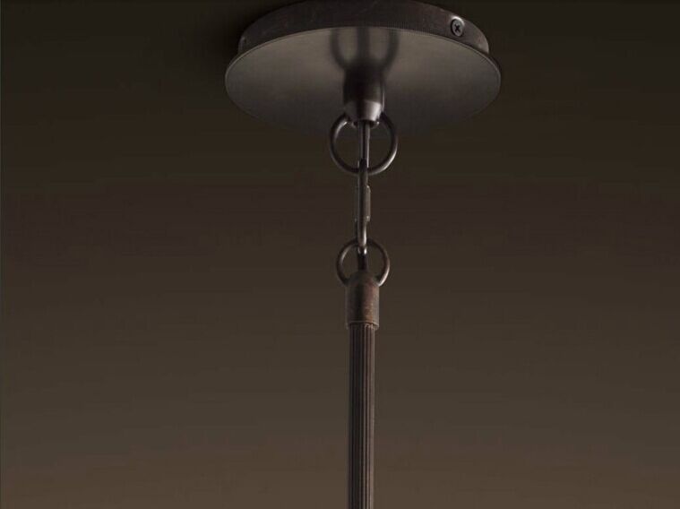 9/16 head vintage pendant lamp black lampshade iron st64 bulb fixture satellite bull droplight bar home decoration