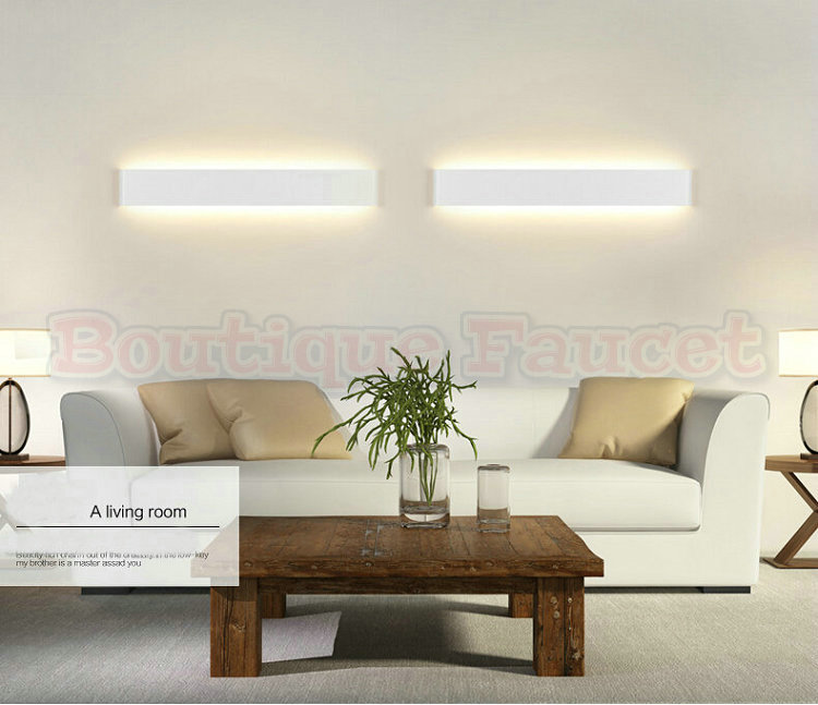 ac 85v~265v 30w 910mm wall lamps bathroom mirror light white or black aluminum 2835 wall lamp ca328