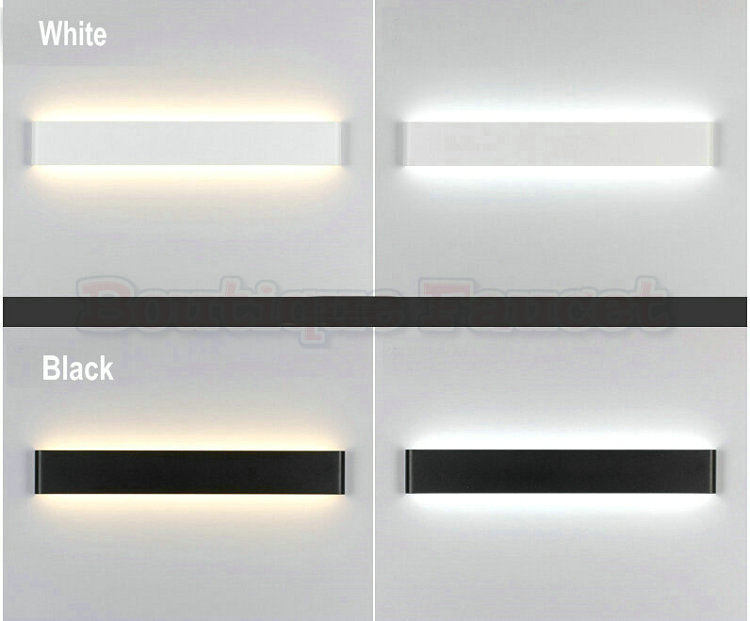 ac 85v~265v 36w 1110mm wall lamps bathroom mirror light white or black aluminum 2835 wall lamp ca326