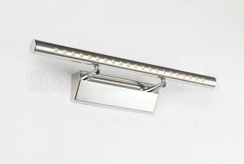 ac110v~220v 15w 106mm led anti-fog front mirror light stainless steel bathroom vanity toilet waterproof lamp ca376