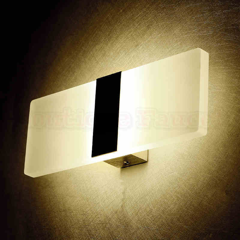 ac85-265v 12w led white wall led wall lamp bedroom bedside lamp modern minimalist living room wall lamp aisle lights ca409 - Click Image to Close
