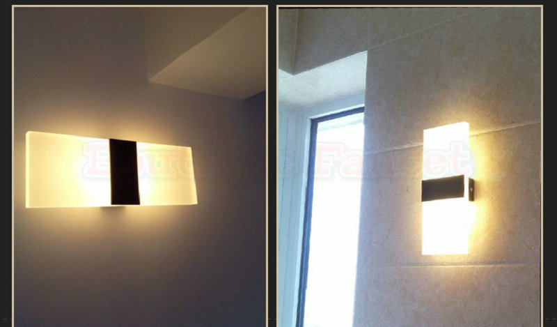 ac85-265v 16w led warm white wall lamp bedside lamp bedroom living room wall lamp aisle corridor thin wall sconce ca405