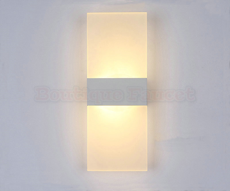 ac85-265v 16w led white wall lamp bedside lamp bedroom living room wall lamp aisle corridor thin wall sconce ca406
