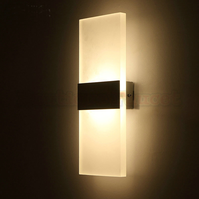 ac85-265v 6w led warm white wall lamp bedside lamp bedroom living room wall lamp aisle corridor thin wall sconce ca403 - Click Image to Close