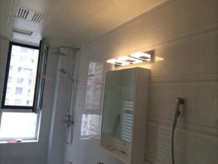 ac85v-265v 15w warm white led stainless steel anti-fog mirror light bathroom vanity toilet waterproof lamp ca351