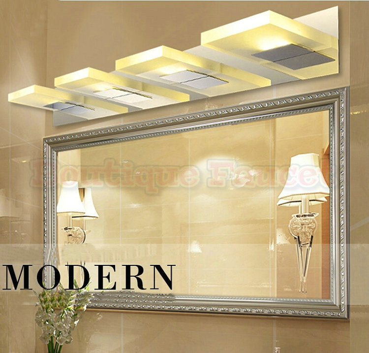 ac85v-265v 20w warm white led stainless steel anti-fog mirror light bathroom vanity toilet waterproof lamp ca352 - Click Image to Close