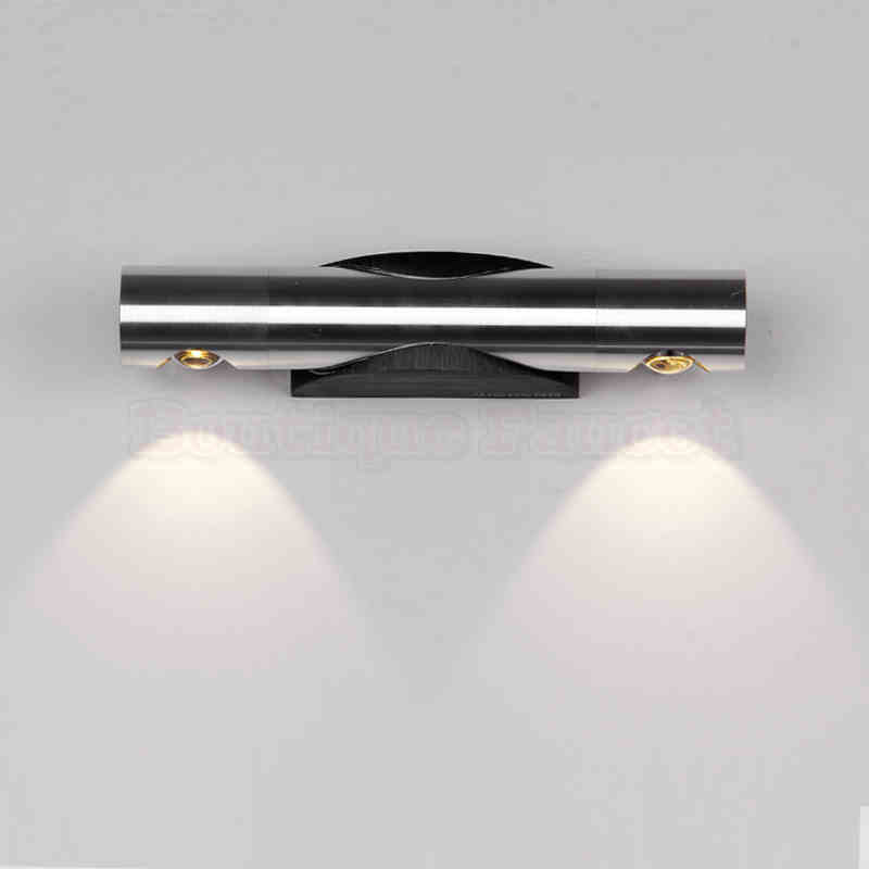 ac90-260v 2w led lamp modern minimalist aluminum bedside lamp creative living room wall lights illumination lights ca420