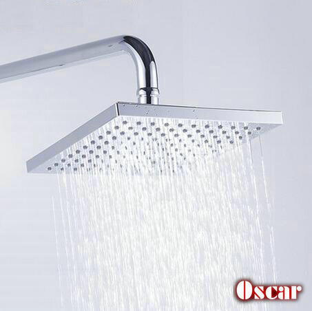 bathroom 8 inch square abs top shower spray surface mounted concealed shower showerhead single head