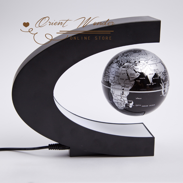 /drop magnetic levitation floating globe novelty gift led light cool toy