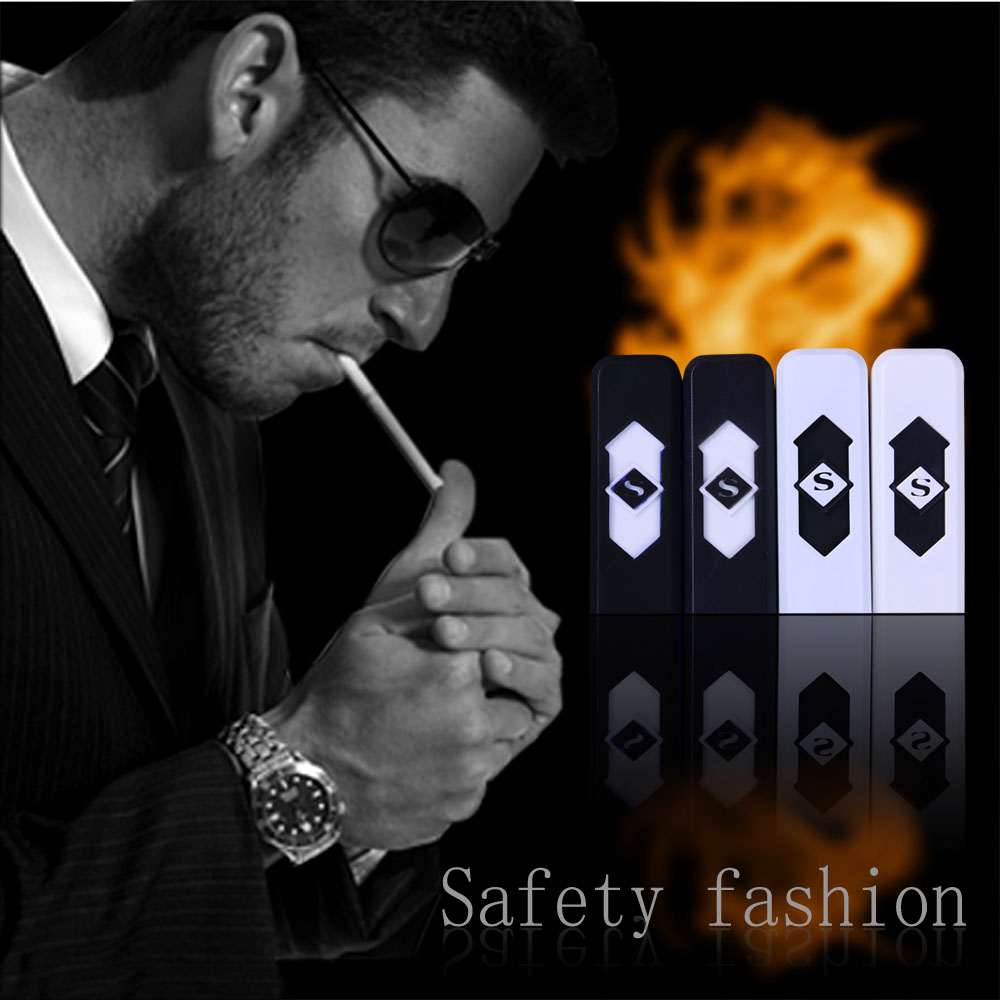 electronic cigarette usb lighter lighter power battery cigarette cigar flameless 50 pcs/lot