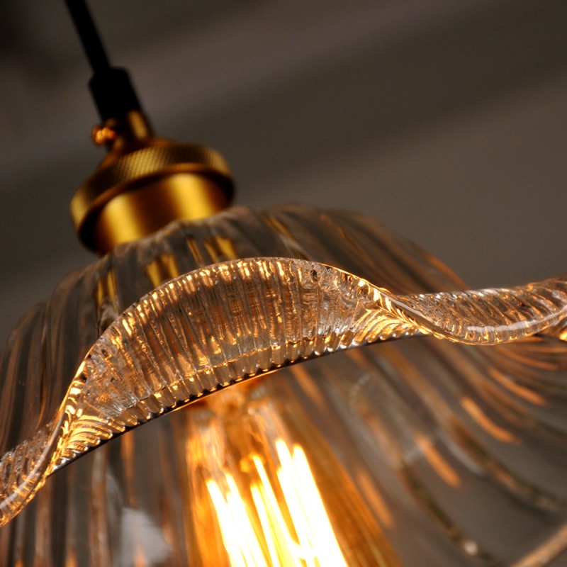 european style glass pendant light bar stair decorative glass hanging lamp e27 110/220v pendant lamp for home decor