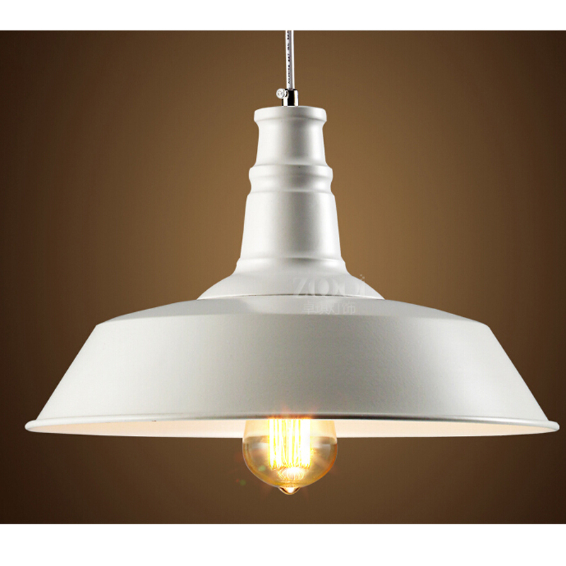 industrial pendant lamp pendant light e26 e27 white or black painting dia 46 cm dinning pendant lamp