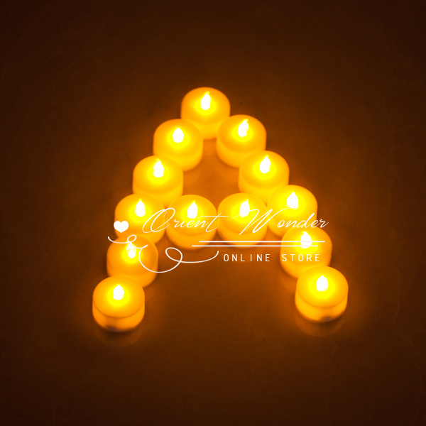 led candle flameless electronic,yellow color 1.5 inch candle lamp 144pcs/lot /fedex