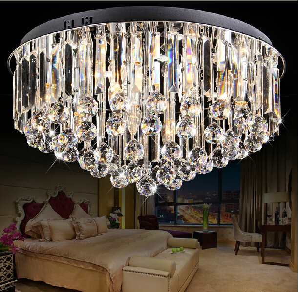 modern living room chandelier crysal lamp dia80*h30cm luxury crystal lighting fixtures