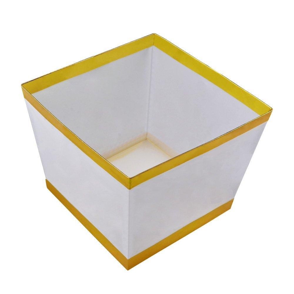 new 6pcs floating water square lantern 15cm paper lanterns wishing lantern with candle for party birthday decration