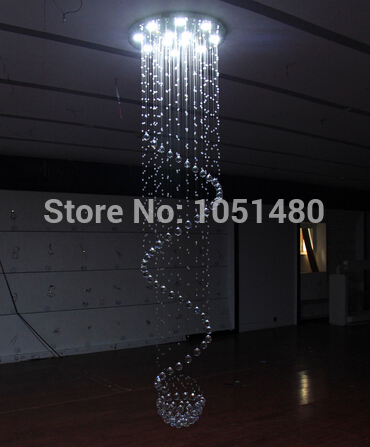 new arrival contemporary crystal chandelier dia80*h280cm penthouse floor light crystal lamp