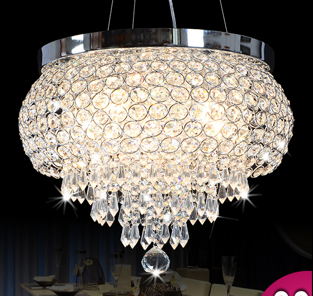 new beautiful design dia400*h370mm led pendant lights for dining room modern, lustres crystal lamp