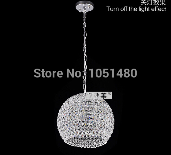new chrome crystal modern pendant lamp dinning table light dia300*h800mm